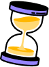 an illustration of an hourglass
